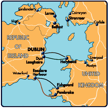Map of the Irish Sea